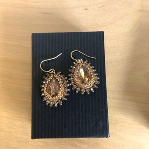 New/never worn handmade glass bead windows earings